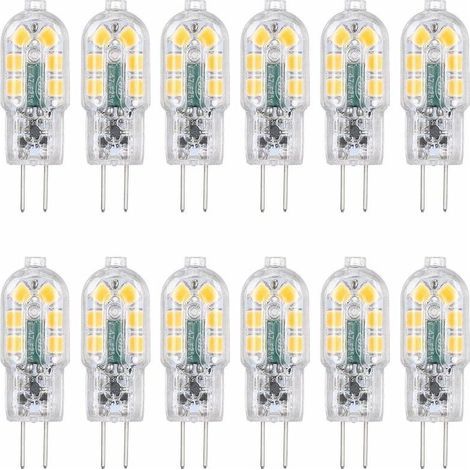 G4 12V 3W LED-Lampe, entspricht einer 30W bruchsicheren Glühbirne, 360° Abstrahlwinkel, 160 lm, nicht dimmbar, flimmerfrei, 12er-Packung (warmweiß 3000K) (1/5)