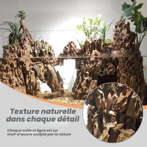 Pierre de Dragon Naturelle pour Aquascaping Décoration Aquarium et Terrarium Roche de Paysage