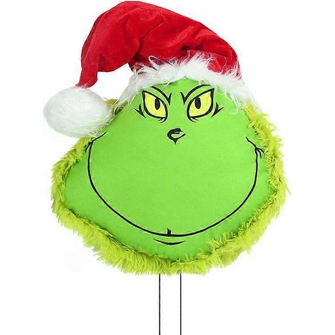 Décoration de Noël Grinch (tête verte), support inclus, ensemble pour sapin de Noël (1/5)