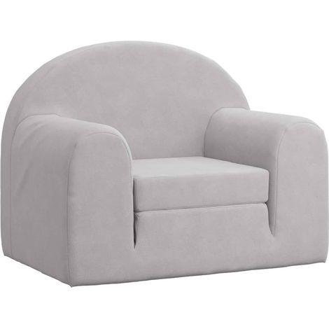 Canapé-lit,Canapé convertible pour enfants gris clair peluche douce CFW71625 (1/5)