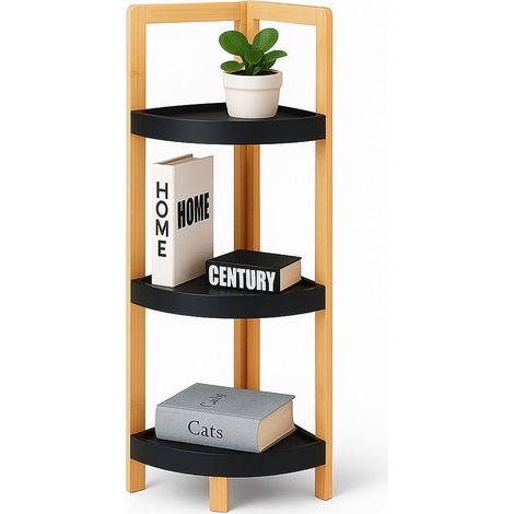Etagere dangle en bambou avec etageres integrees design gain de place