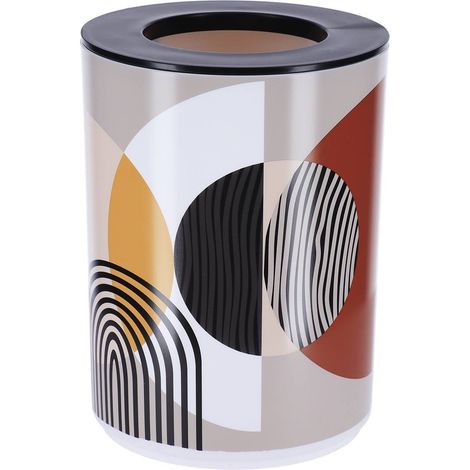 Bedruckter pp abfalleimer mit deckel 5l - trendy - Tendance