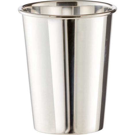 Gobelet en Métal Argenté Conique 9 cm, Mug et Vase pour Décoration de Table Festive - PANGIVO (1/5)