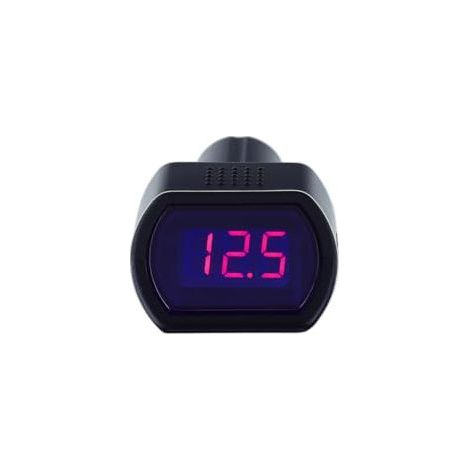 Digitales Kfz-Voltmeter (12V/24V) – Batterietester mit LED-Anzeige, Zigarettenanzünderanschluss, tragbarer Kfz-Monitor für Pkw, Lkw und SUVs (1/5)