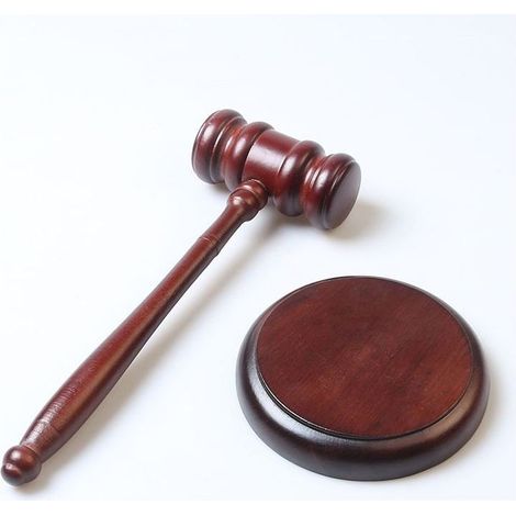 Marteau de Juge, Maillets en Bois, Marteau de Vente aux Enchères, Ensemble de Outils en Bois, pour Juge, Avocat, Tribunal aux Enchères, Entreprise (1/5)