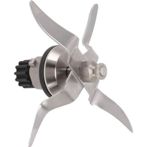 Tbest Lame de mixeur à 4 feuilles Lame de mixeur en acier inoxydable 12 dents antirouille facile à nettoyer pour Monsieur Cuisine (1/4)