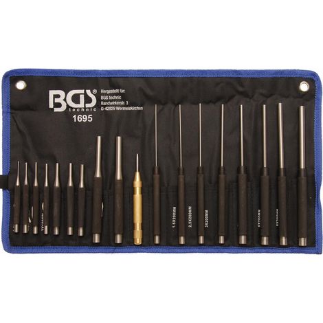 Set di 18 pezzi per estrattori di rivetti e punte BGS Technic