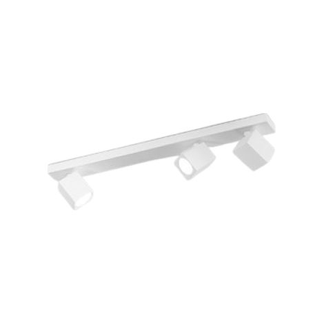 Spot 3 Lumières Orientable En Aluminium Blanc Mat, Structure Métal, Douille Gu10, Design Moderne Et Fonctionnel Pour Intérieur - Perenz Design