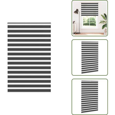 vidaXL Store zèbre noir 150x200 cm largeur du tissu 145,9 cm polyester (1/5)