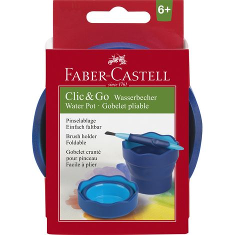 Faber-Castell Kelímek na vodu Clic&Go 1ks modrý (1/4)