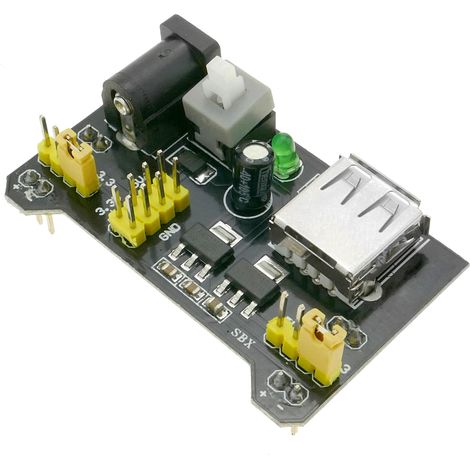 BeMatik - Alimentation 3.3V-5V pour circuit imprimé MB102 (1/4)