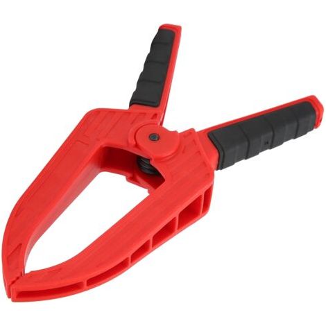 Accessoire de menuiserie : pince à ressort à bouche plate longue, ouverture de 3 pouces, profondeur de 75 mm, longueur de 110 mm. (1/5)