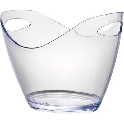 EXCELLENT cubo champan enfriador transparente oval asas , Cubo enfriador oval asas. -Material: Excellent. -Hecho de plástico transparente. -Ideal para bares, restaurantes, pubs y u