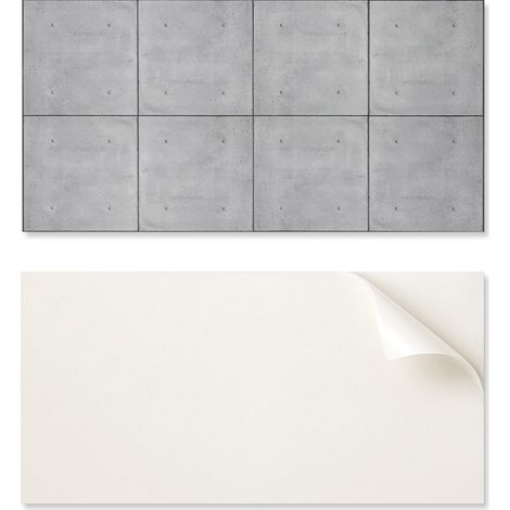 Panel de pared de vinilo autoadhesivo de 100x50 cm con textura de hormig贸n visto.