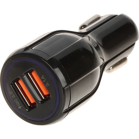 Caricabatterie da auto 5V/3.1A/2XUSB-QUICK3.0/CAR (1/3)