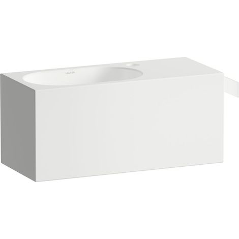 LAUFEN FUSION.S Lavabo, rectangular, bandeja derecha, 1 agujero (1/2)