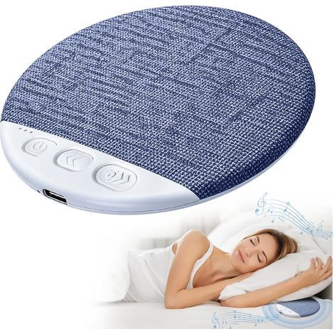 Bluetooth Pillow Speaker, Mini Portable Wireless Bluetooth Speaker, Sleep Speaker with White Noise and Timer, Ultra Thin Private Flat Speaker for Side Sleeping, USB-C Charging (1/5)