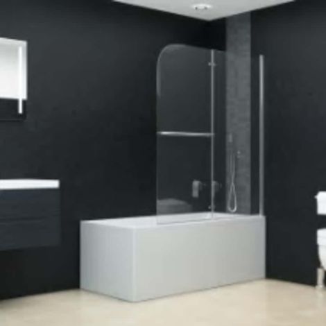 Cabine de douche pliable 2 panneaux Parois de douche - ESG 120x140 cm BV499872 - BonneVie (1/5)