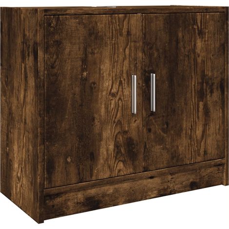 Maison Exclusive - Waschbeckenschrank Räuchereiche 63x29x55 cm Ho