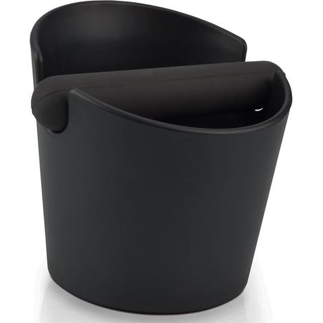 Knock Box Coffee Container - Espresso Grounds Tray with Removable Striking Bar and Non-Slip Base (Round)