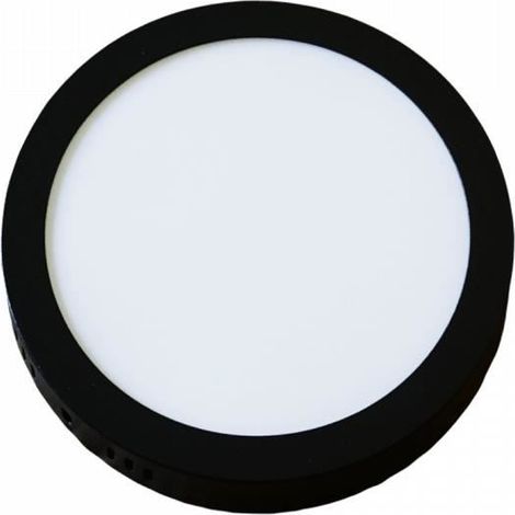 Plafonnier DOWNLIGHT Rond Noir 161x27 12W 4000K 900lm en saillie EC20275 ECO-LIGHT (1/2)