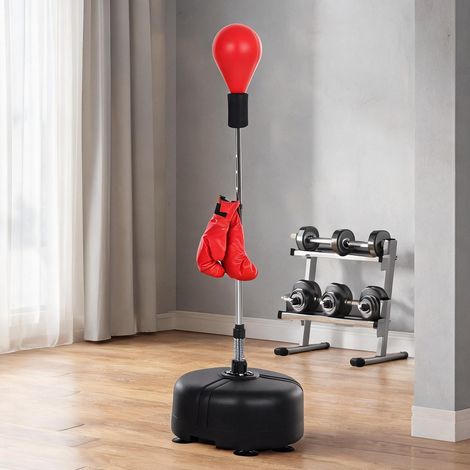 Sac de frappe rot en stahl Kunstleder 48 x 48 x 154 cm (1/5)