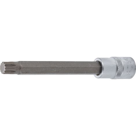 Punta de vaso  longitud 140 mm  entrada 12,5 mm (1/2")  dentado múltiple interior (para XZN) M12 (1/2)