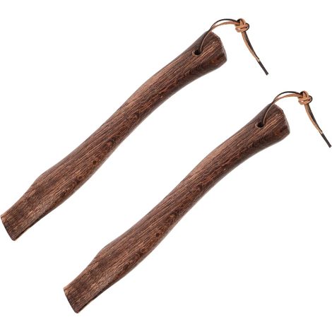 Poignée en Bois Ergonomique Courbée pour Remplacement de Manches de Petite Hache 2pcs, Prise Confortable pour Réparation D'outil DIY en Extérieur (1/5)