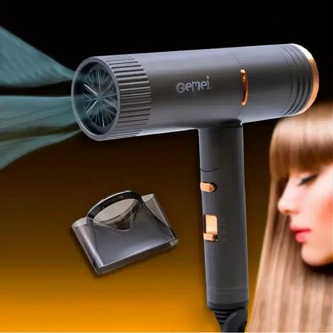 TRADE SHOP - Asciugacapelli Professionale 1800watt Con Maniglia Pieghevole 2 Velocità Gm-1788 - (1/5)