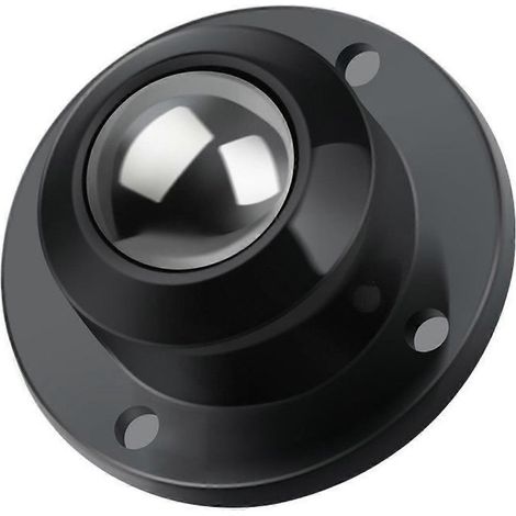 Roulettes auto-adhésives - Roues pivotantes à 360° pour meubles, roulettes à profil bas pour petits bacs de rangement d'électroménagers (8 pièces, noir) (1/5)