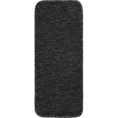 Tapis d'escalier 15 pcs 60x25 cm Anthracite Rectangulaire (1/5)