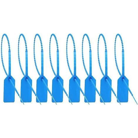 100 scellés en plastique pour étiquettes de sécurité de 250 mm / 1 pouce de long