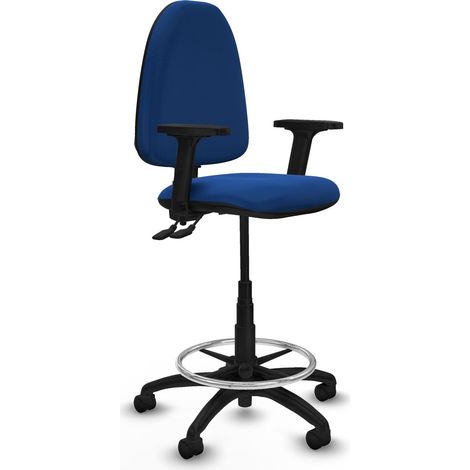 Piqueras y Crespo Taburete Aýna azul diseño moderno