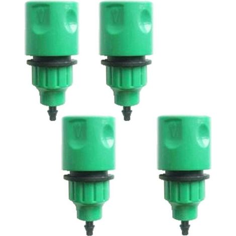 Tuyau D'Arrosage Pipe Adaptateur A Usage Unique Raccord de Connecteur de pour Irrigation Paquet de 4