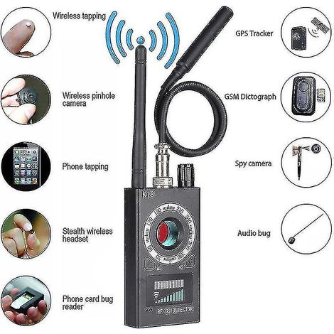 Détecteur de signaux RF, détecteur de micros espions, caméra, détecteur de micros GSM audio, analyse GPS (1/5)