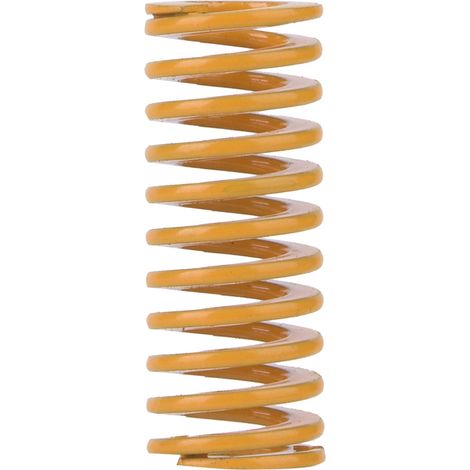 2 ressorts légers en acier de précision jaune, diamètre extérieur 10 mm, diamètre intérieur 5 mm (TF10 60 mm) (1/5)