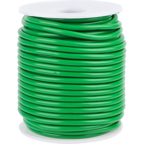 3.5mm Pflanzendraht 20M Bindedraht Kunststoff Gartendraht Pflanzen Draht Zaundraht Wickeldraht Garten draht dicke blumendraht Zum Bündeln Von Bäumen und Gartenpflanzen Grün (1/5)