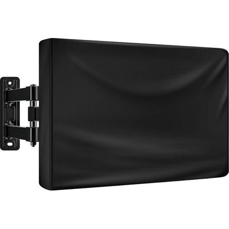 Housse de protection pour écran plat d'extérieur - Tissu 210D - Noir (94 x 15 x 64 cm) (1/5)