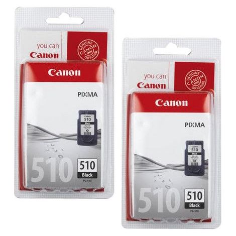 Canon PG 510 Pack 2 cartouches noires pour imprimante jet d'encre