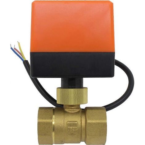 Vanne électrique, vanne à bille motorisée en laiton fiable et économe en énergie pour le contrôle des débits dans les systèmes d'eau, de gaz et de pétrole.