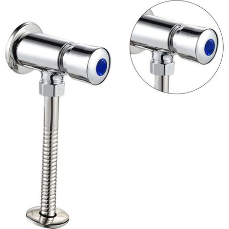 Valve de chasse d'urinoir, Type bouton, retardement des toilettes, remplacement de pièces de réservoir de toilettes (1/5)