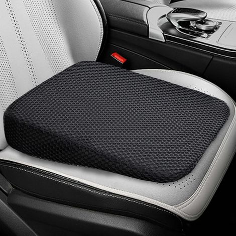 Dickes, rutschfestes Autositzkissen für kleinere Fahrer Ergonomisches Design zur Entlastung des Steißbeins – Tragbares Kissen für SUVs (1/5)