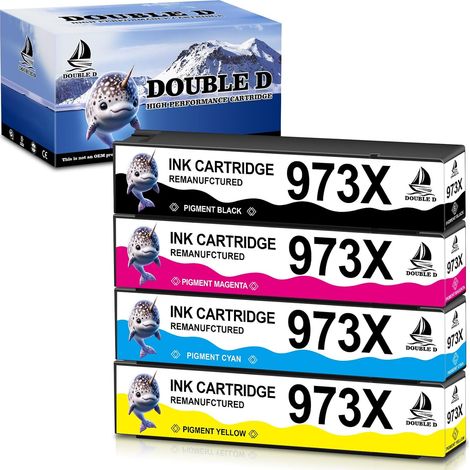 973X Cartouche pour HP 973X pour HP Pagewide Pro 477dw,4 Pack (1/5)