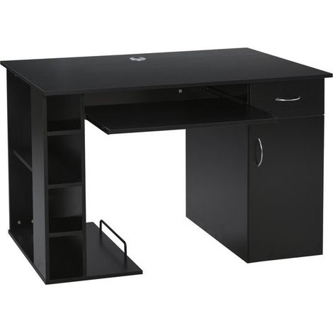 Bureau informatique STELLAR noir (1/5)