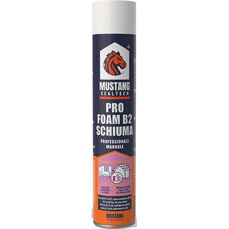 SCHIUMA POLIURETANICA MANUALE "PROFOAM B2" 750ML MUSTANG
