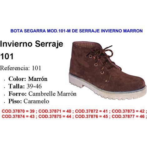 Segarra Mod. 101 Stivali invernali in pelle scamosciata marrone Taglia 40