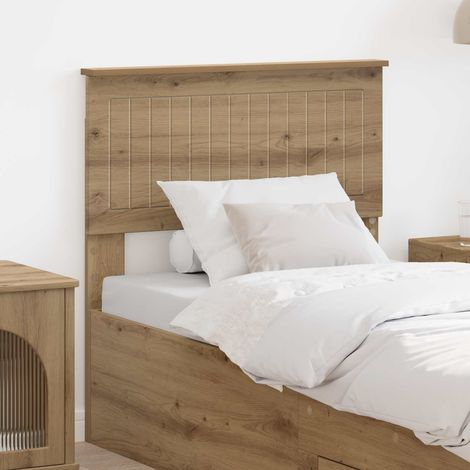 vidaXL Cabecero Roble artisan Madera de ingeniería (1/5)