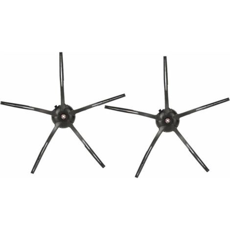 Pour Roborock S7, T7S/PLUS, accessoires de robot de balayage (4 brosses latérales triangulaires noires)