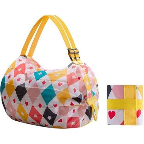 Sac de courses pliable et réutilisable, sac de courses portable, léger (1/5)