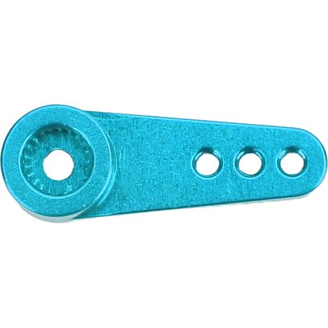 Bras de servo 21T en alliage d'aluminium pour MD922 MD933, bras de direction RC, compact et portable pour usinage CNC, couleur bleue.